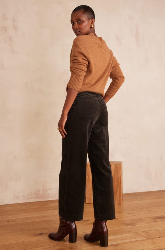MARTIN wide-leg cotton velvet trousers;${refinementColor}