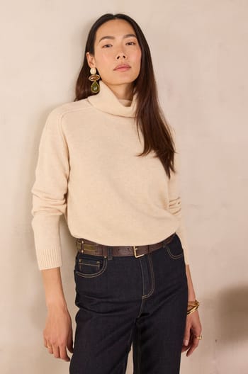CELESTIN 100% wool turtleneck jumper;${refinementColor}