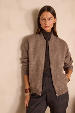 BAROUDEUR unisex bomber jacket in wool;${refinementColor}