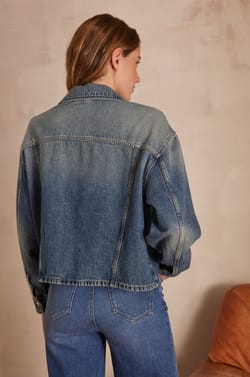 Veste en jean CLEM;${refinementColor}