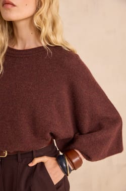 3/4 Sleeve Cashmere Sweater CODY;${refinementColor}