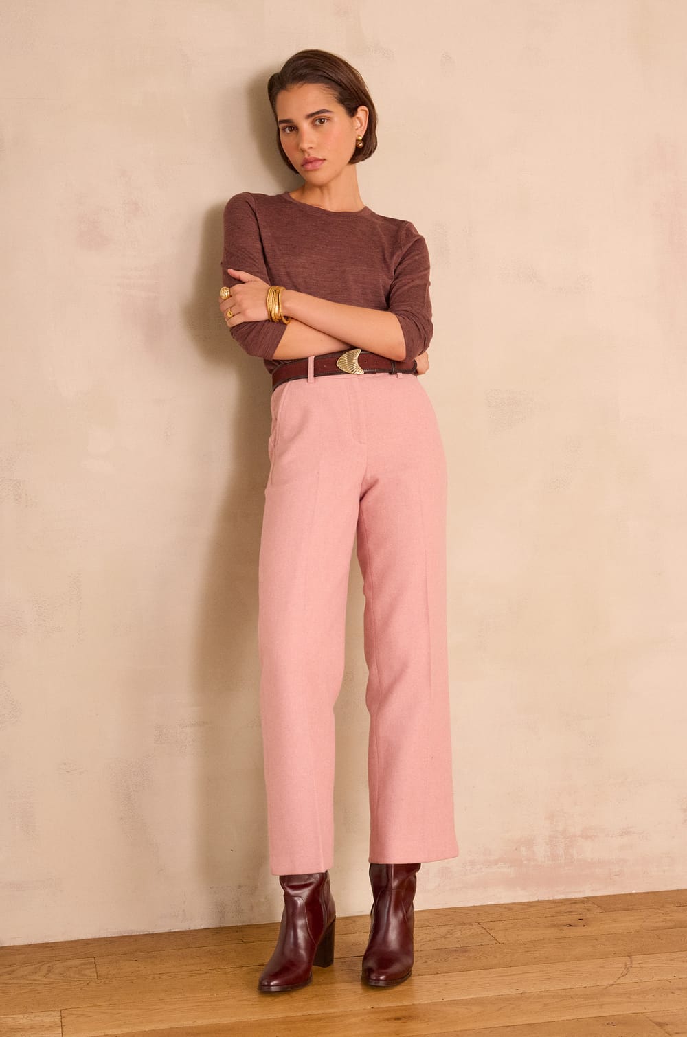 MELINA Wide-Leg Trousers;${refinementColor}