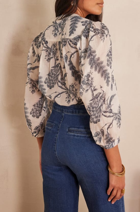 Blouse SAPHIR en coton;${refinementColor}