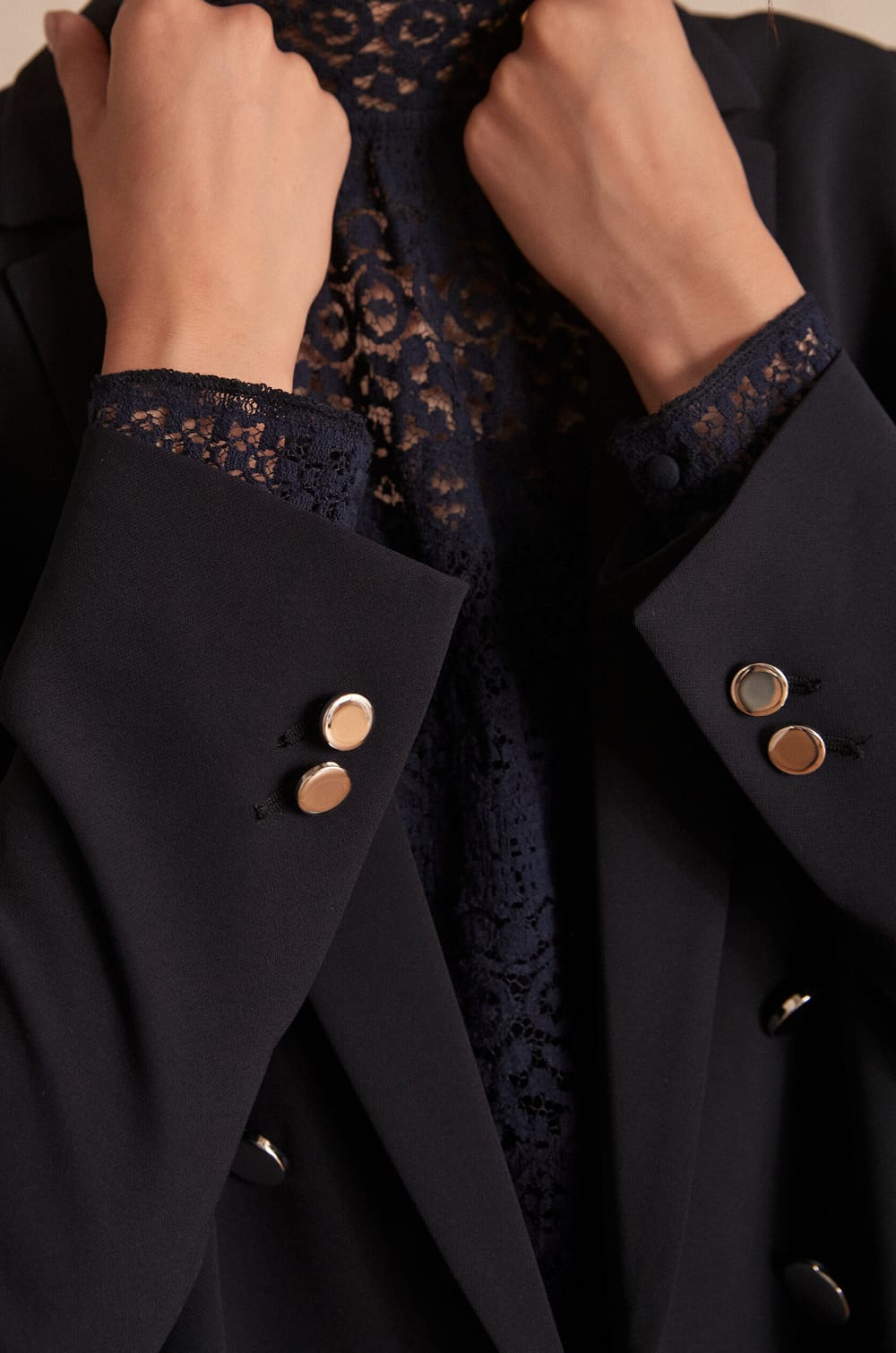 FLORINE tailored jacket;${refinementColor}