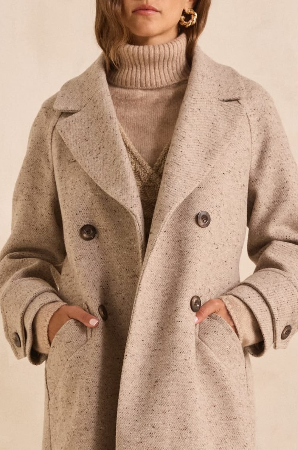 DAREN blended wool coat;${refinementColor}