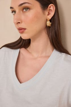 DELYA cotton t-shirt;${refinementColor}