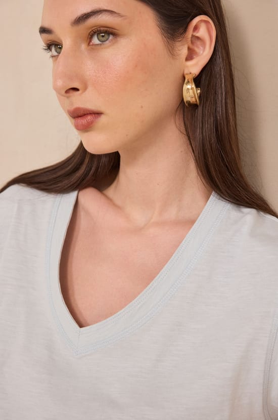 DELYA cotton t-shirt;${refinementColor}