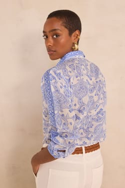 MATHILDE long sleeve printed shirt;${refinementColor}