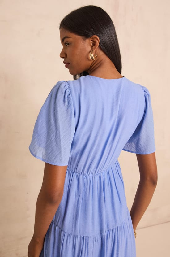 Robe fluide &agrave; manches courtes CAMILLE;${refinementColor}
