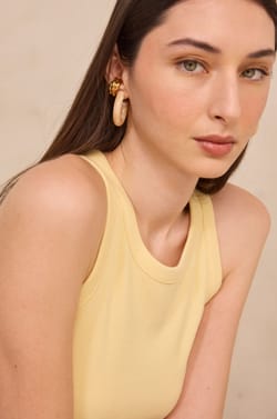 LEOPOLD mixed cotton tank top;${refinementColor}