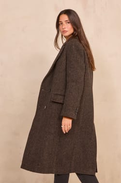 Long sleeve dense knit coat DJOVANNI;${refinementColor}