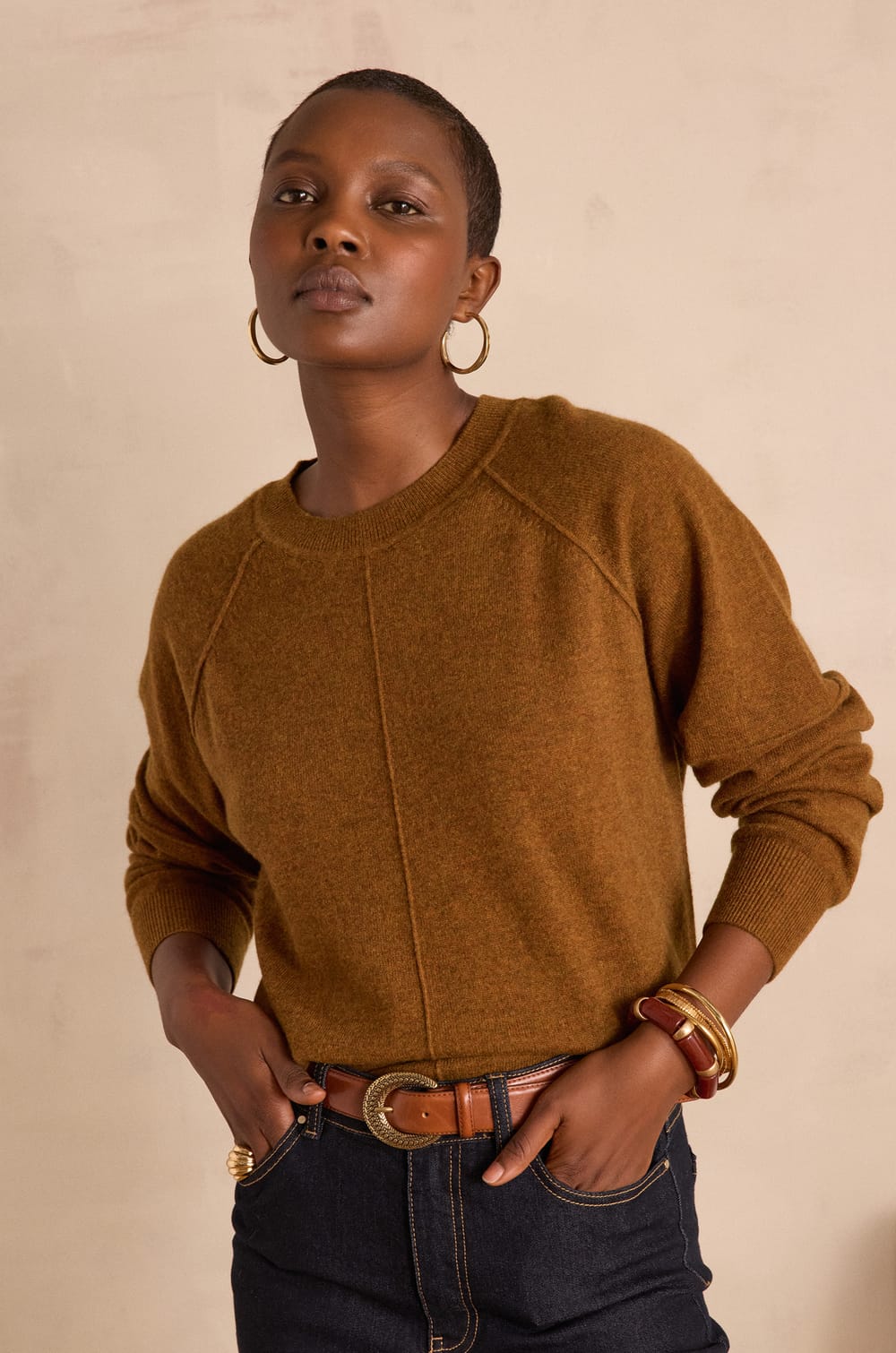 ARY jumper in 100% cashmere - 2-ply;${refinementColor}