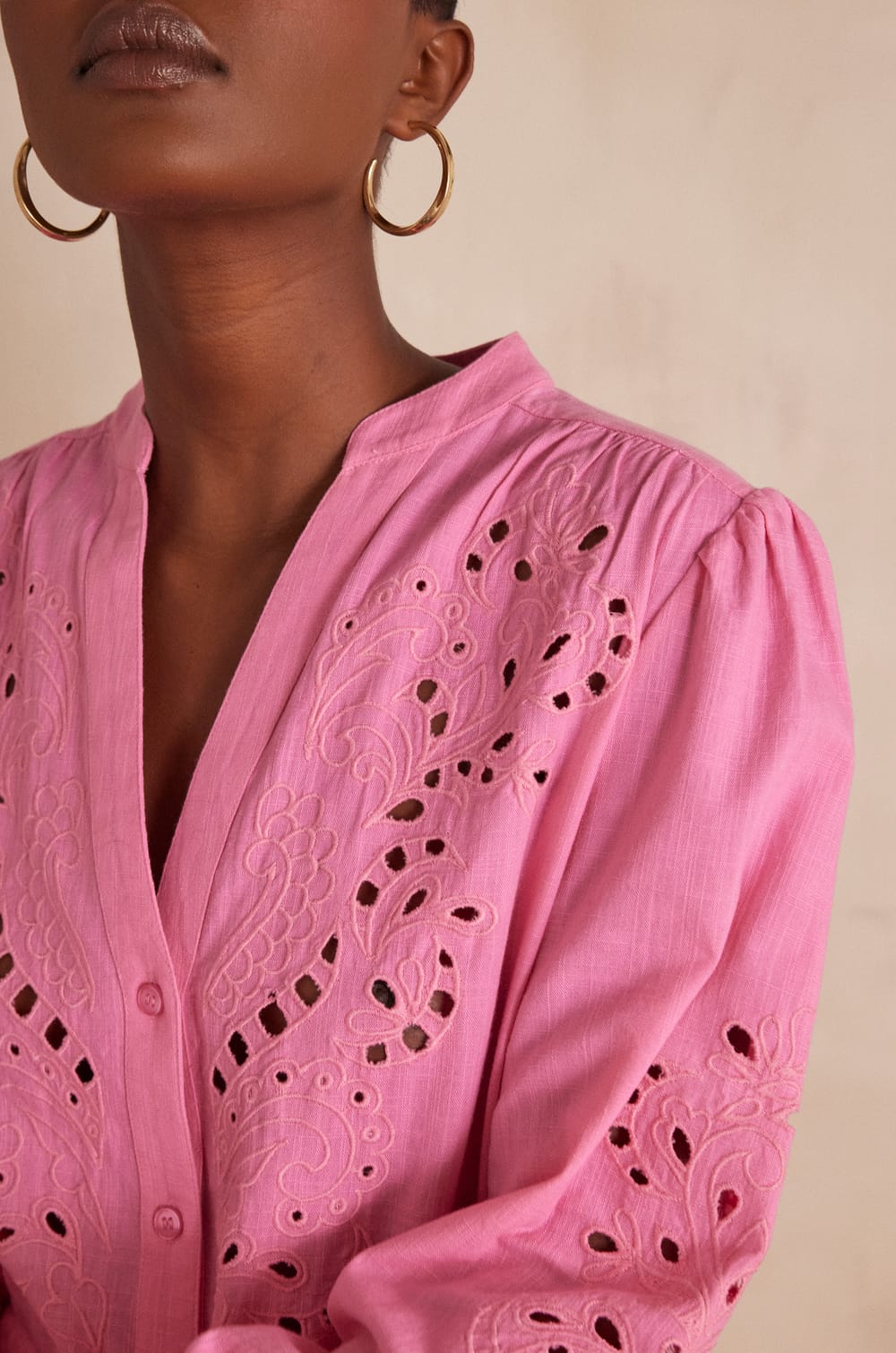 Robe longue LIVE en coton;${refinementColor}