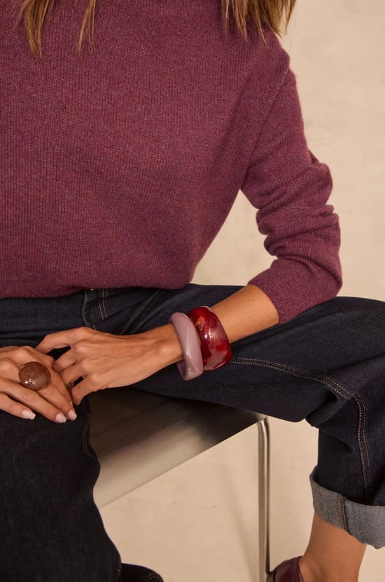 Andrew long-sleeve cashmere sweater;${refinementColor}