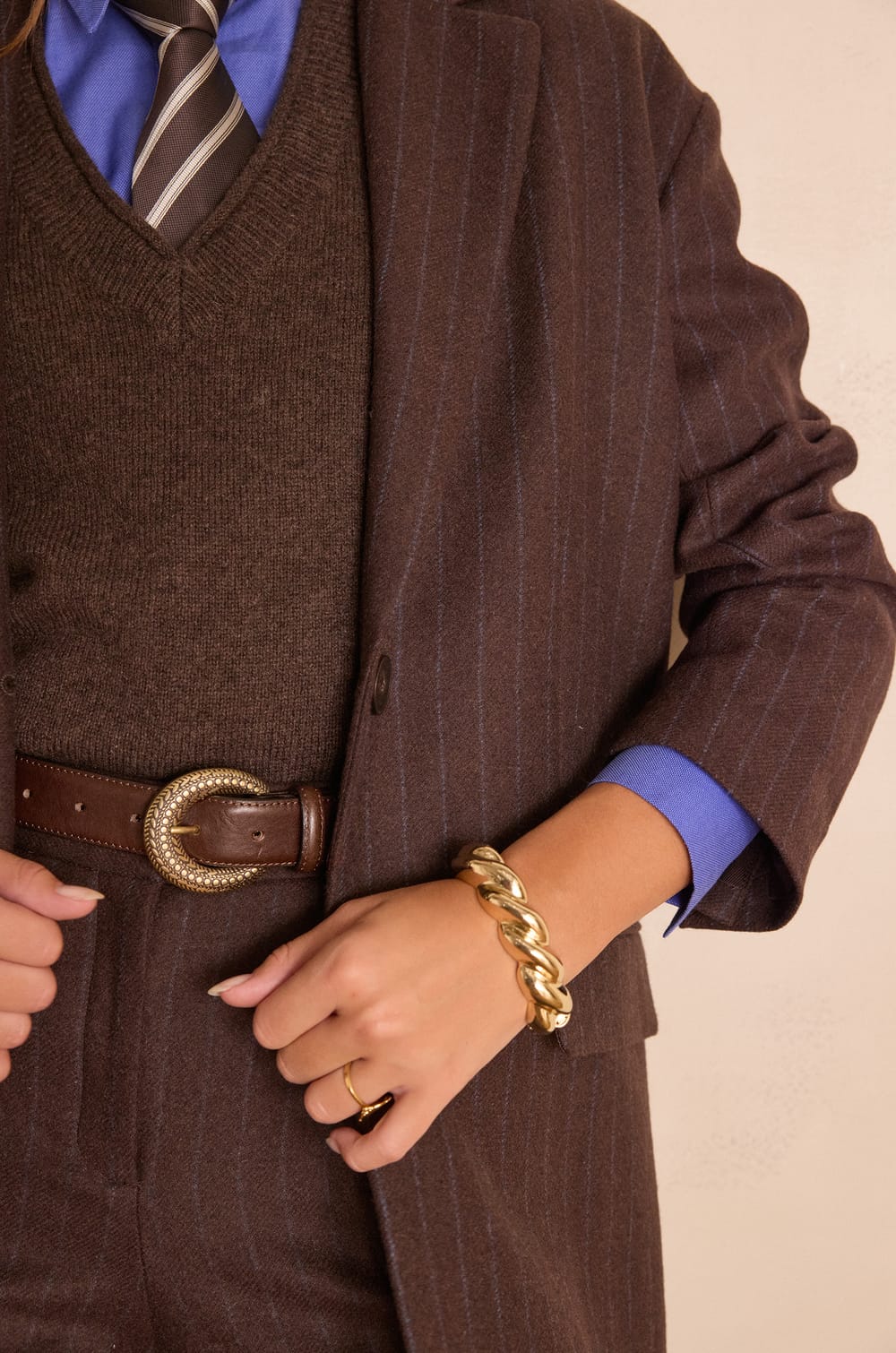 PARKER striped wool blazer;${refinementColor}