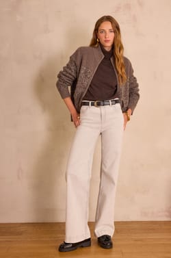 LISA wide-leg jeans in denim;${refinementColor}