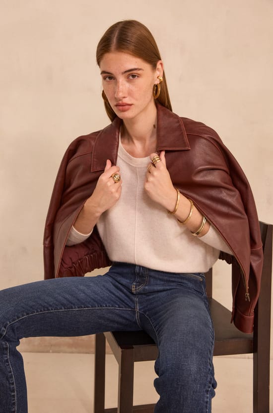 ARY BIS long-sleeve cashmere sweater;${refinementColor}