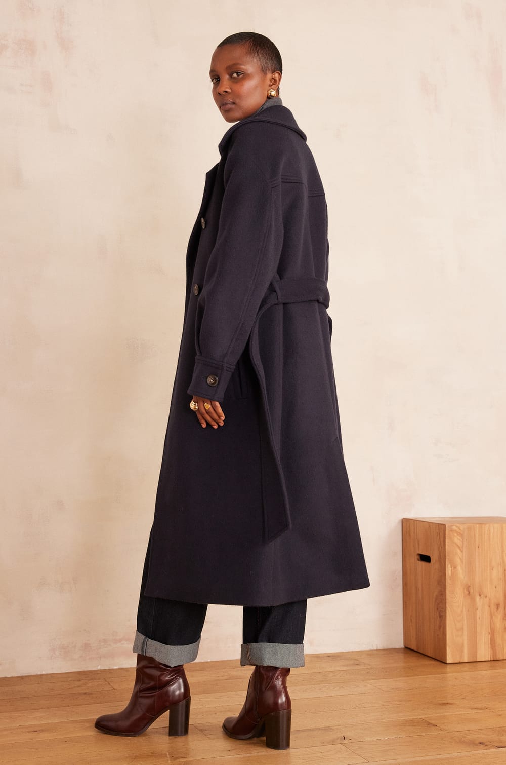 DJOVANNI long wool coat;${refinementColor}