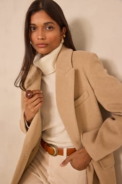 Long-sleeve wool coat CORENTIN;${refinementColor}