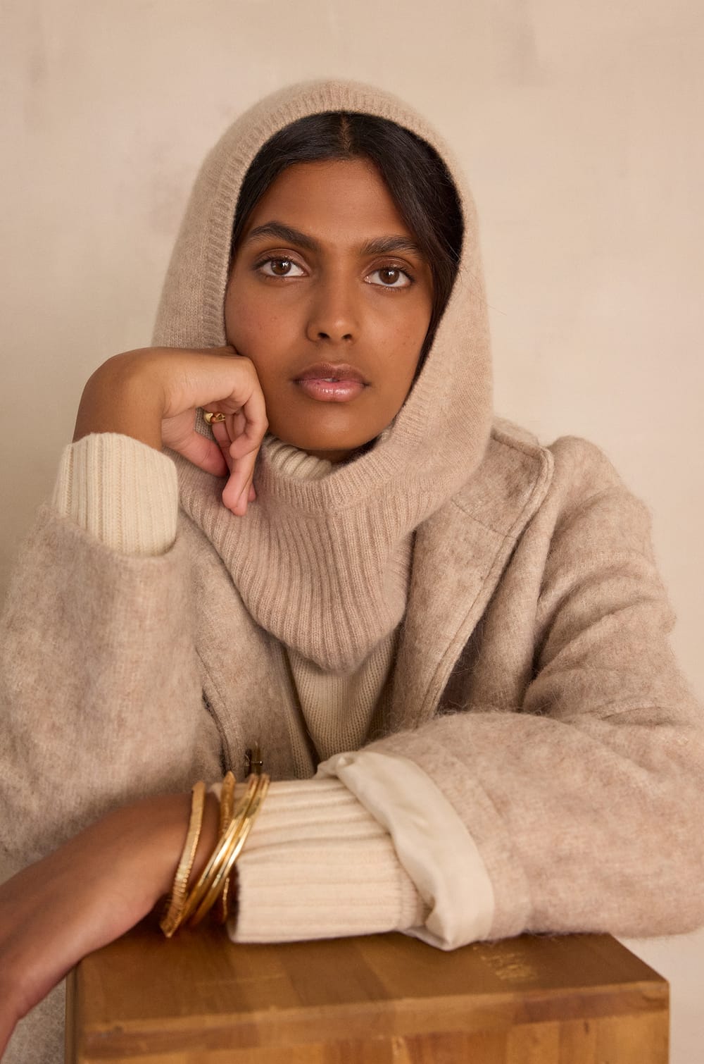 Balaclava in 100% recycled cashmere, 2-ply – HECTOR;${refinementColor}