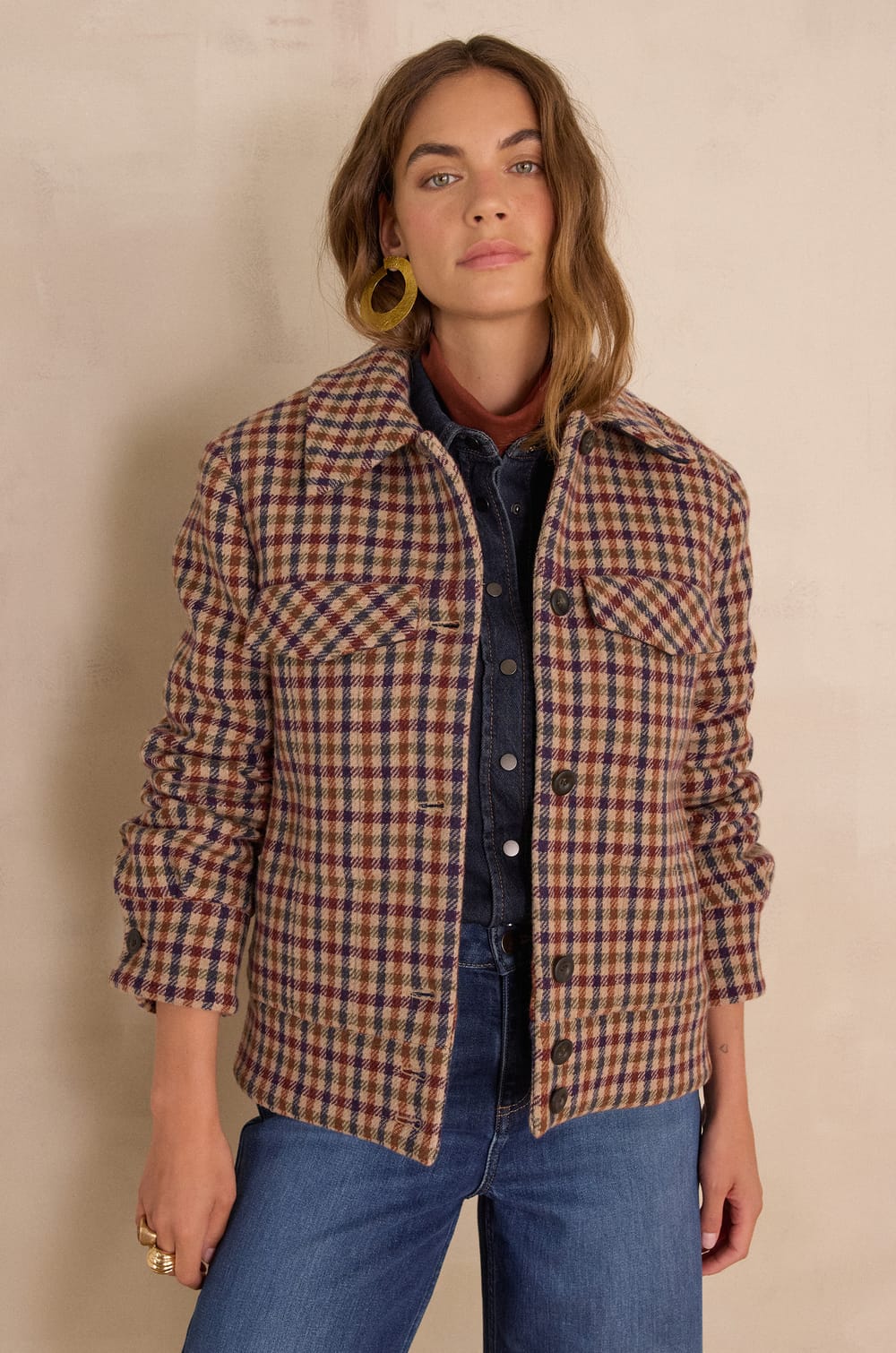 Veste FIERCE en laine;${refinementColor}