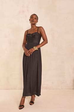 Long strapless wrap dress PASSION;${refinementColor}