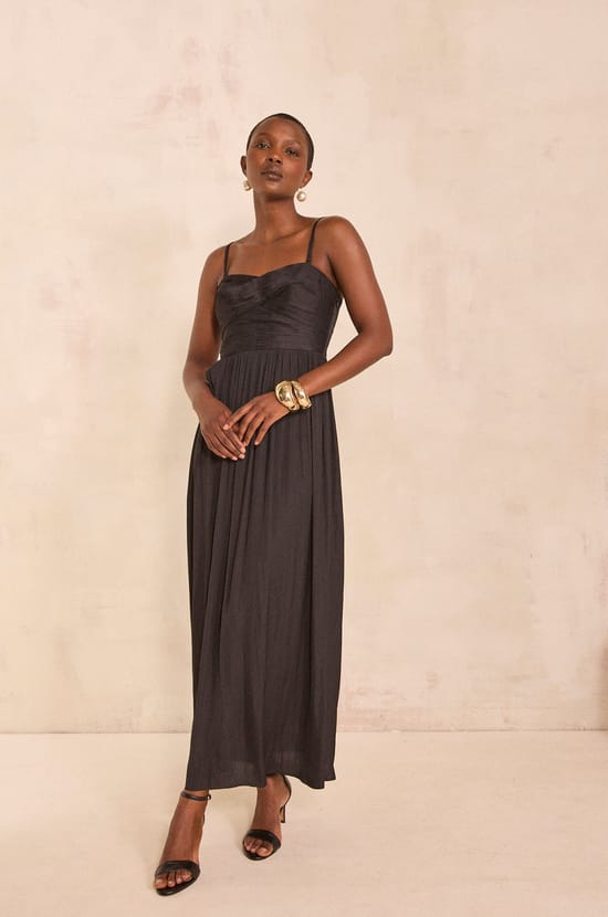 Long strapless wrap dress PASSION;${refinementColor}