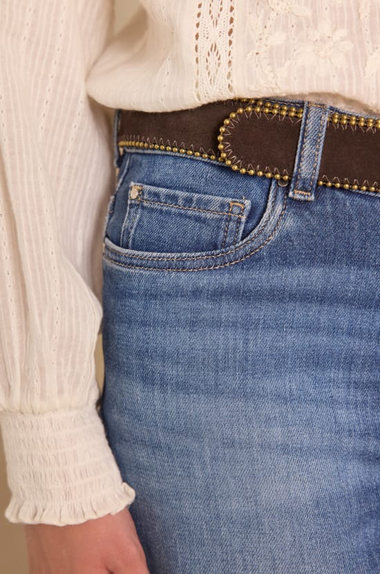 Jean large LISA en denim;${refinementColor}