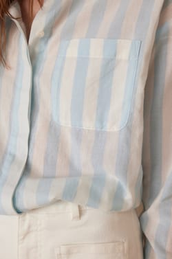 Chemisier MARILOU 100% coton &agrave; rayures;${refinementColor}