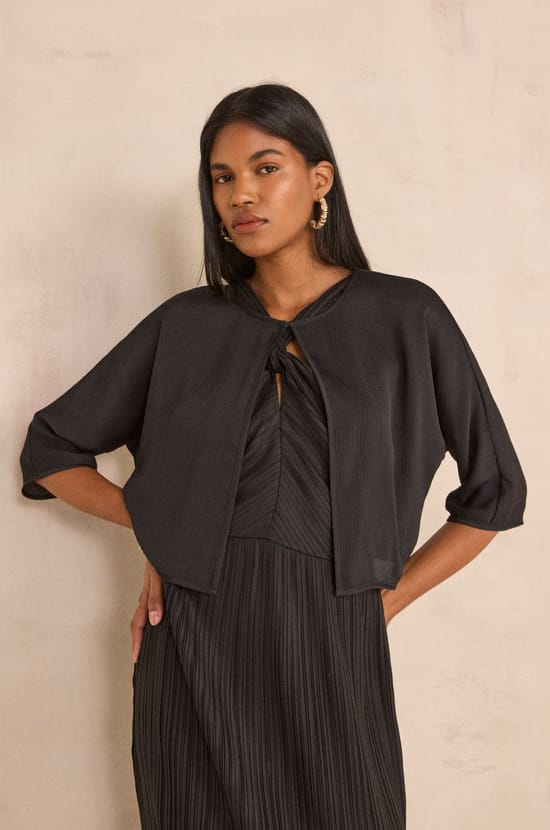 Flowy blouse with 3/4 sleeves DINO;${refinementColor}