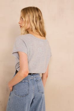 Short-sleeved cashmere sweater BILL;${refinementColor}