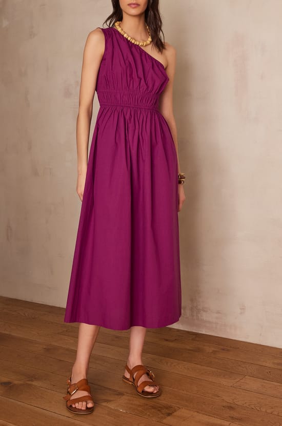 LEILA cotton dress;${refinementColor}