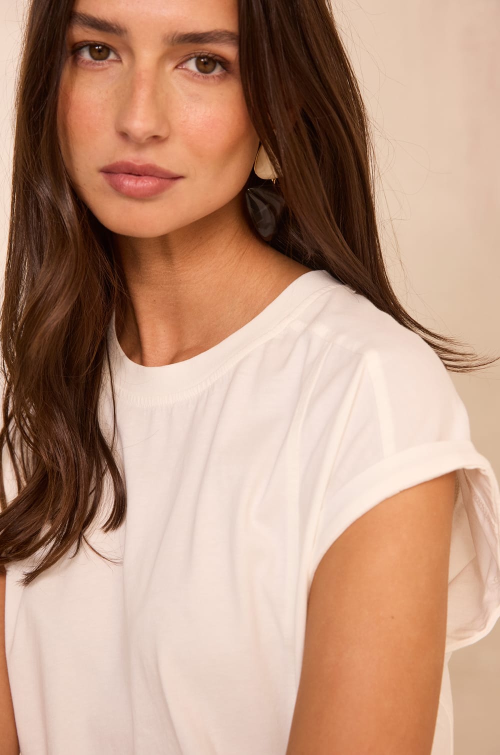 TIMEO cotton short-sleeve T-shirt;${refinementColor}