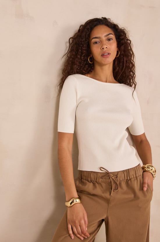 Short sleeve top PEGGY;${refinementColor}