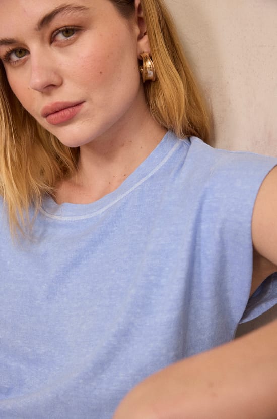 Short sleeve hemp and cotton T-shirt LOIC;${refinementColor}