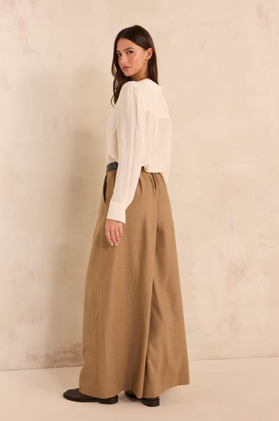 Loose-fitting cotton blend pants LUCE;${refinementColor}