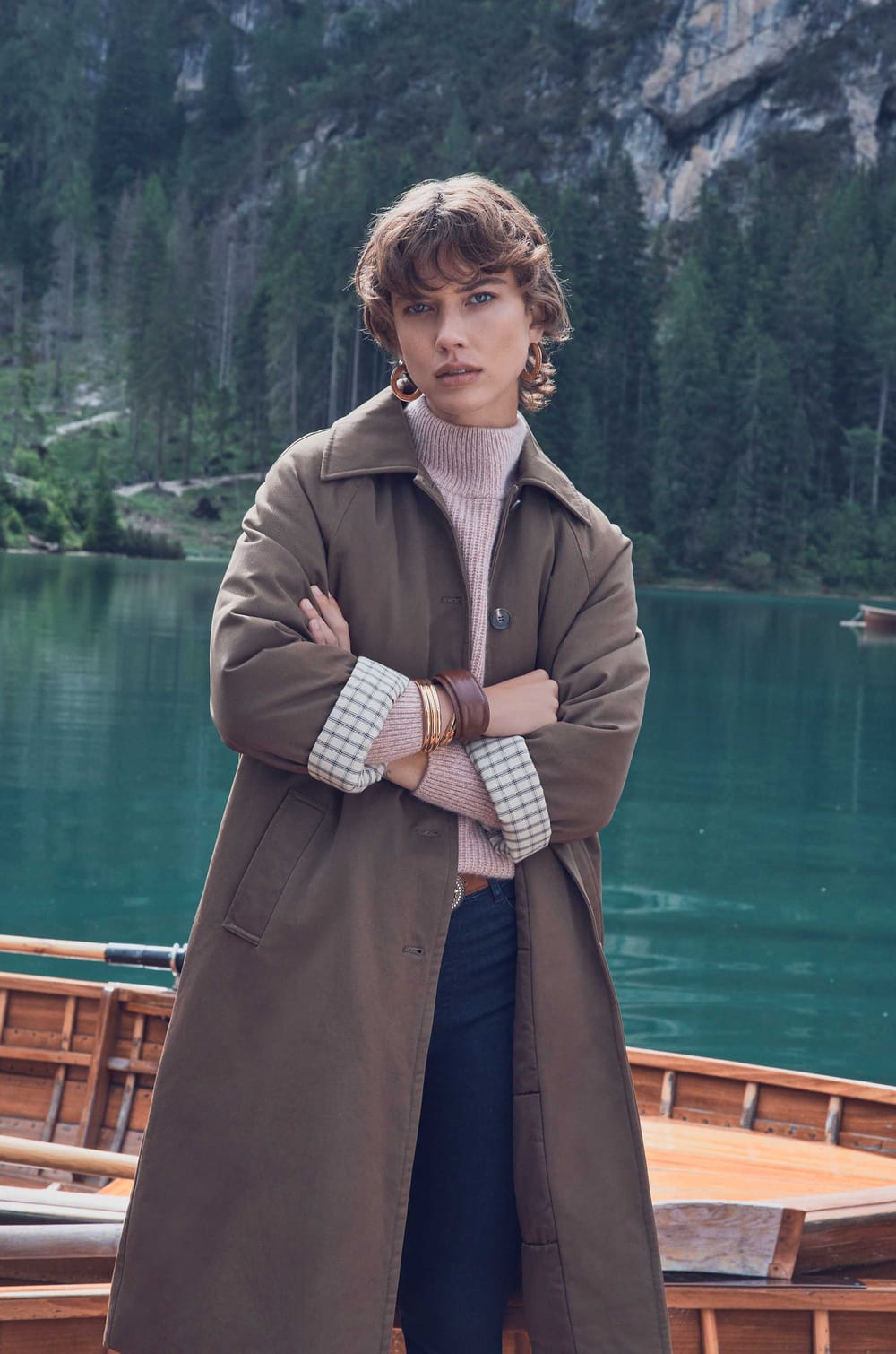 DRISS cotton trench coat;${refinementColor}