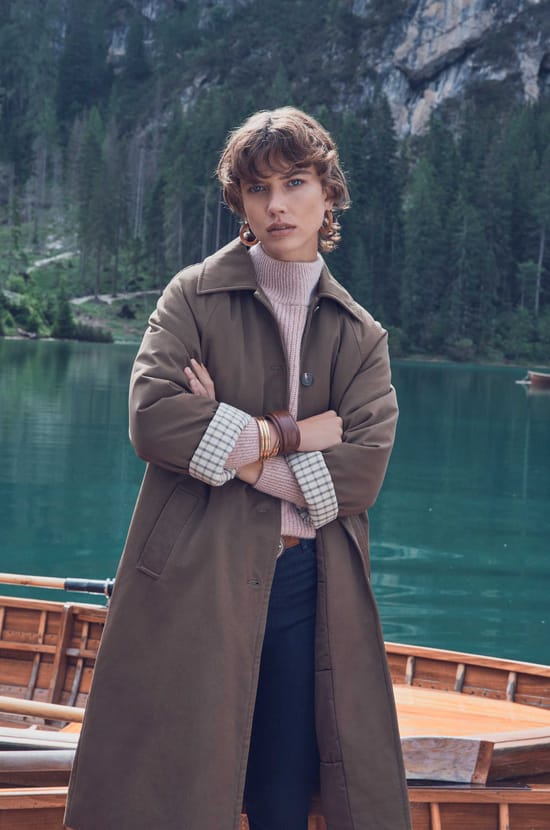 DRISS cotton trench coat;${refinementColor}