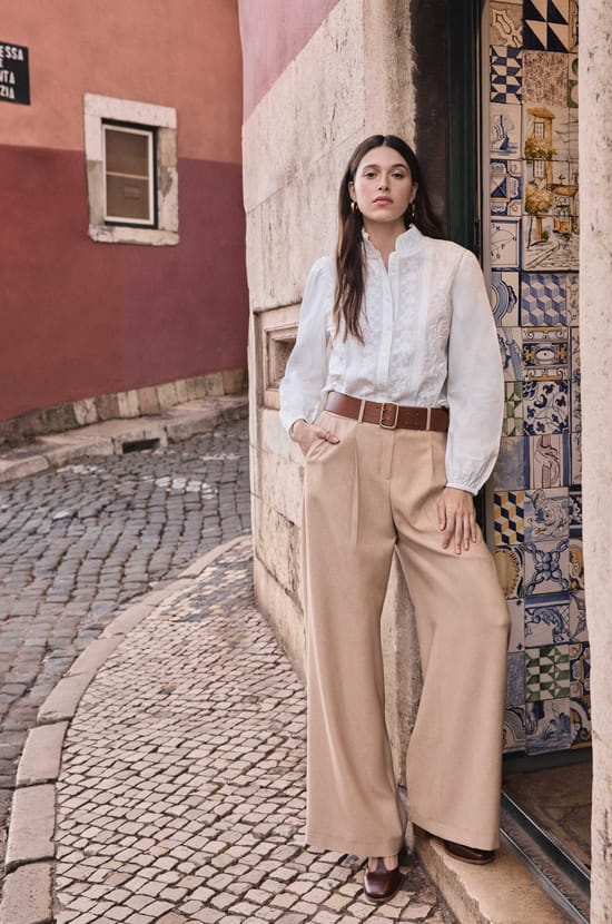 FLAUBERT wide-leg trousers;${refinementColor}