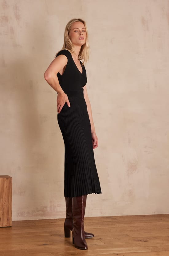 Robe RIVIA en maille;${refinementColor}