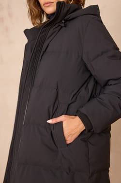 DINA mid-length puffer jacket;${refinementColor}