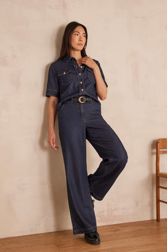 SIDO denim shirt;${refinementColor}