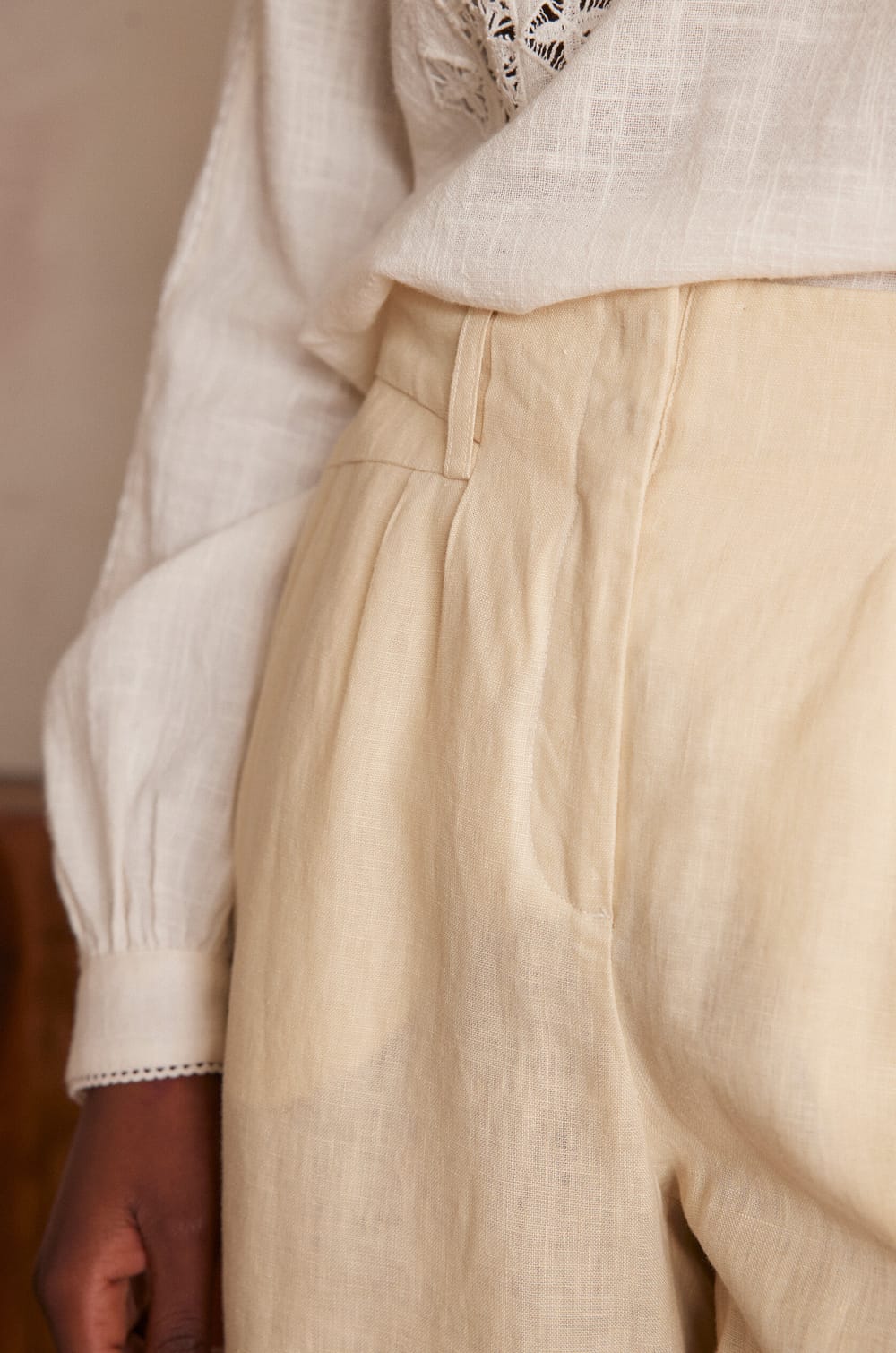 Pantalon BASTIEN en  LIN;${refinementColor}