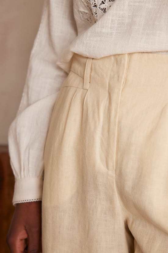Pantalon BASTIEN en  LIN;${refinementColor}