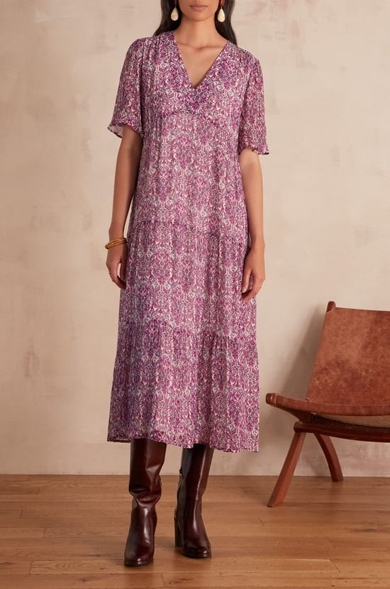 Robe ALBINA imprim&eacute;e;${refinementColor}
