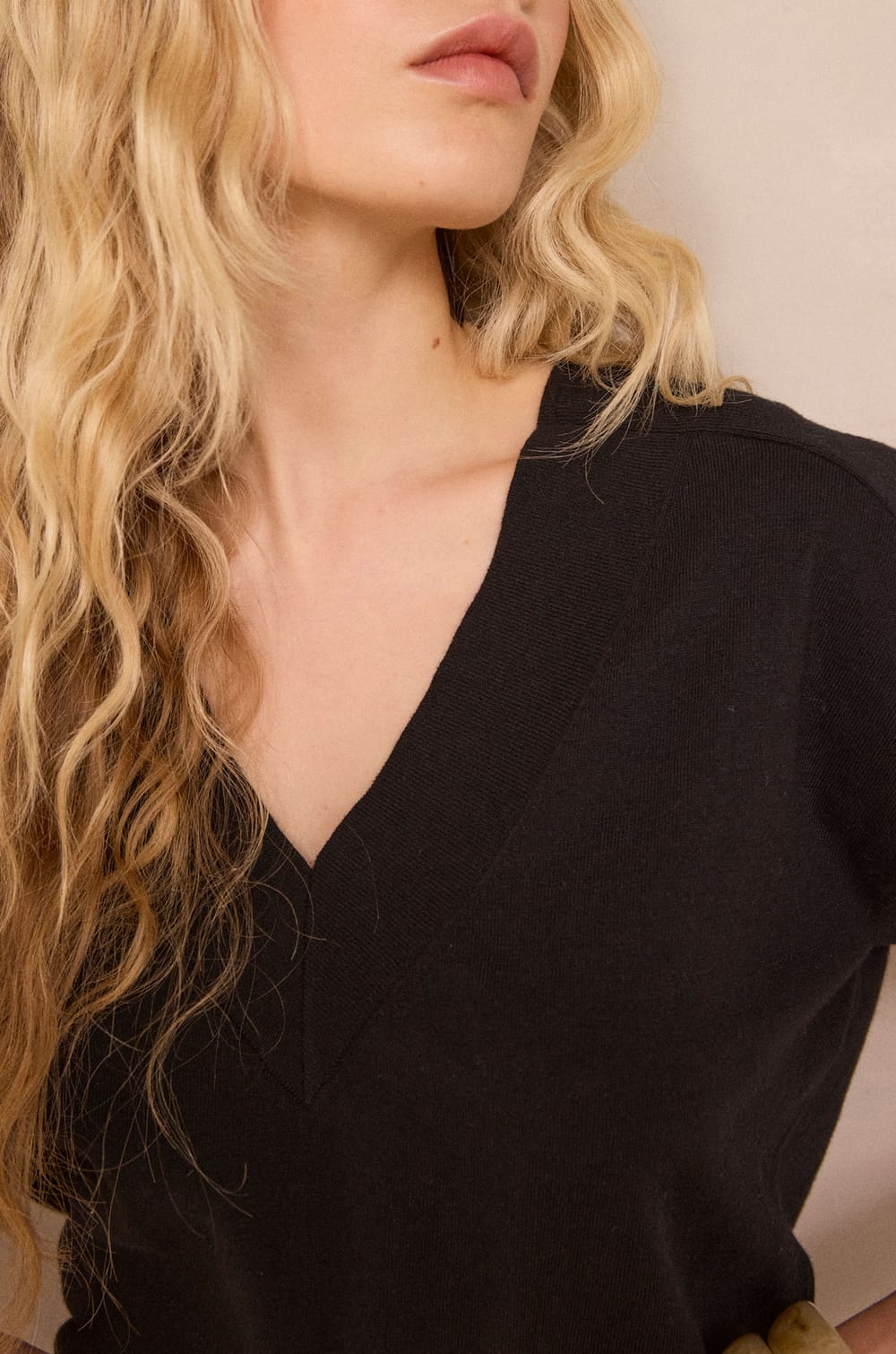 Pull &agrave; manches courtes en coton PRETTY;${refinementColor}