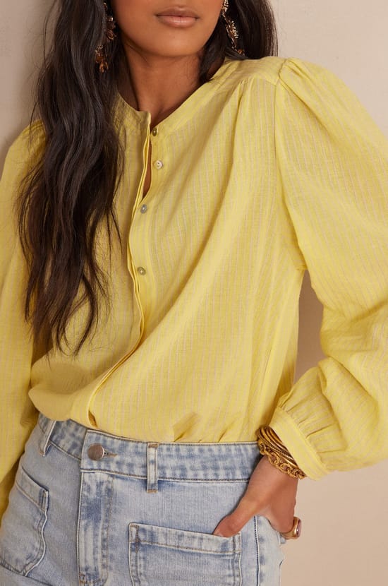 Blouse SAPHIR en coton;${refinementColor}