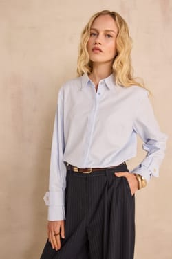 Short cotton blouse MAXIME;${refinementColor}