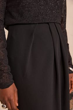 Pleated midi skirt VOYAGE ;${refinementColor}