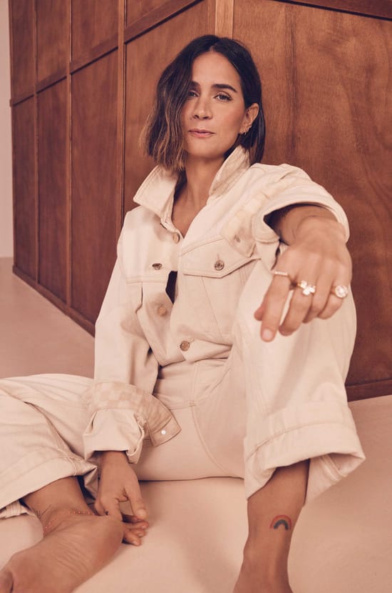 Combinaison ultra oversize en jean Audrey Lombard x Maison 123 BILLIE;${refinementColor}